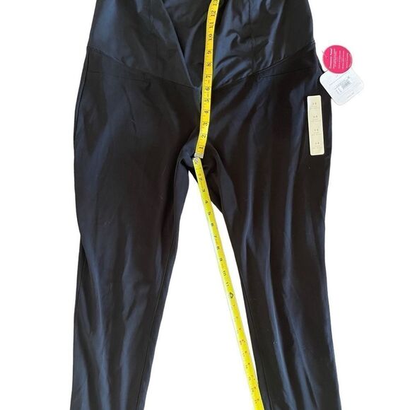 Isabel by isabel&Ingrid black over the belly maternity skinny ankle pants sz 14 - Picture 3 of 8